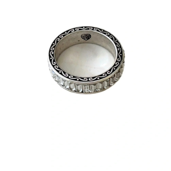 Brighton Eternal Stack Ring.  Size 8.  NWOT.  Crystals Silver Plated - Picture 4 of 6